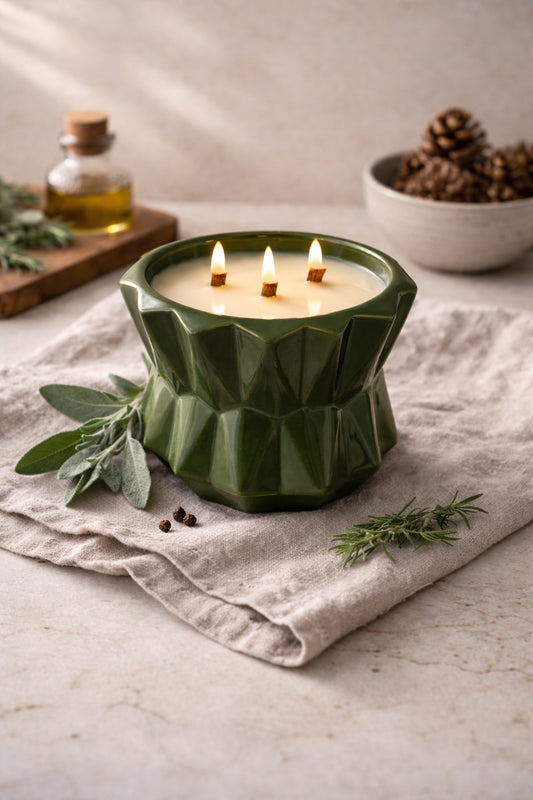 Sage Forest Candle, Clean Burning 20 oz